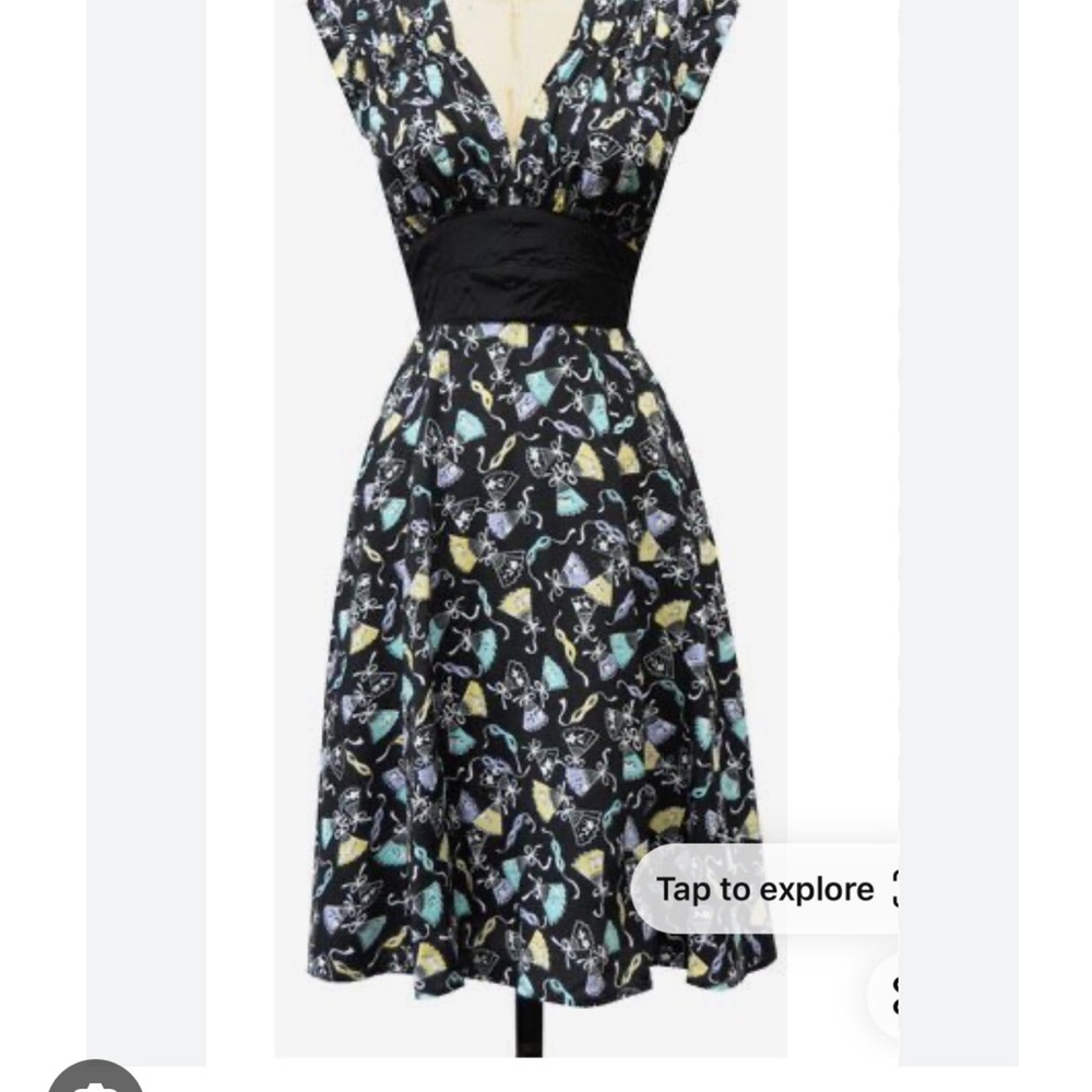 Trashy Diva Black Dress with Butterfly Print